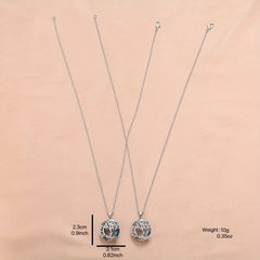Tree Of Life Crystal Pendant Necklace Banquet Jewelry