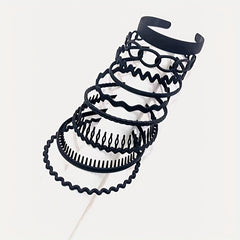 Wave Shaped Teethed Headband For Washing Face