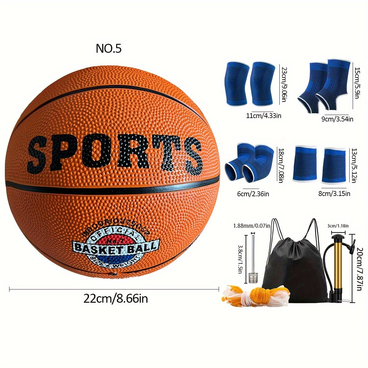 Competition Training Rubber Basketball High Elastic Non slip