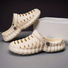 Men's Slip On Clog Sandals Breathable Outdoor Walking Shoes