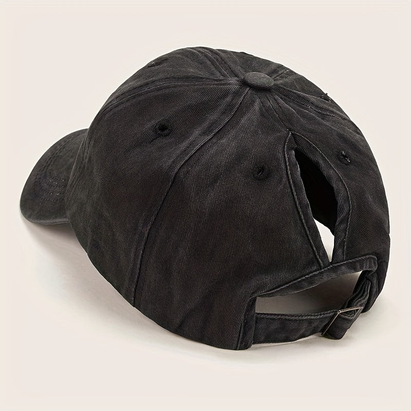 Candy Washed Distressed Baseball Cap Sun Hat