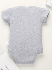 Baby Boys Fastest Swimmer Print Romper For Summer