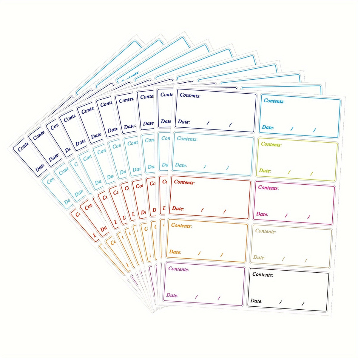 10pcs Multicolor Removable Food Date Marker Label