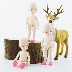 6 Inch Doll with 13 Joints Body and Head, Doll Shoes Included, Random Birthday