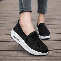 Lightweight Comfortable Slip On Sneakers with Shock Absorption Mesh