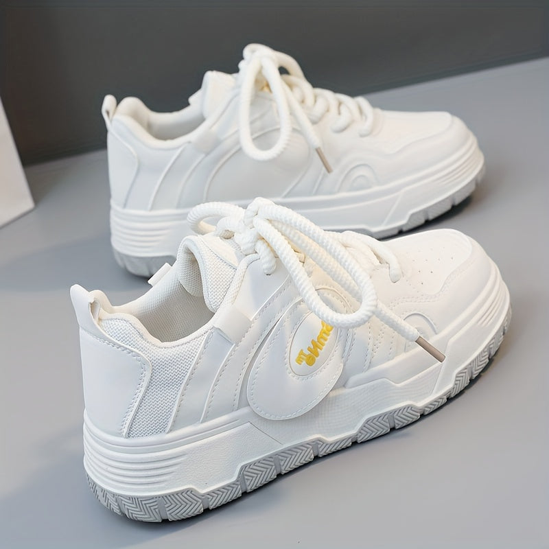 Women's Lace up Platform Sneakers Outdoor Running Shoes