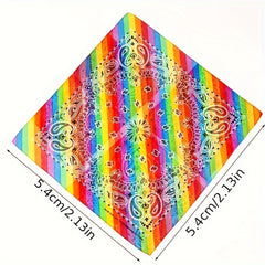 Pride Month Gay Rainbow Square Scarf Cycling Sports Scarf