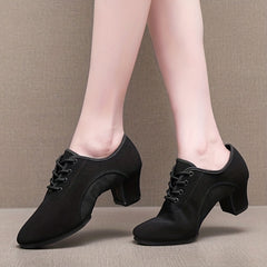 Soft Bottom Lace Up Jazz Dance Shoes