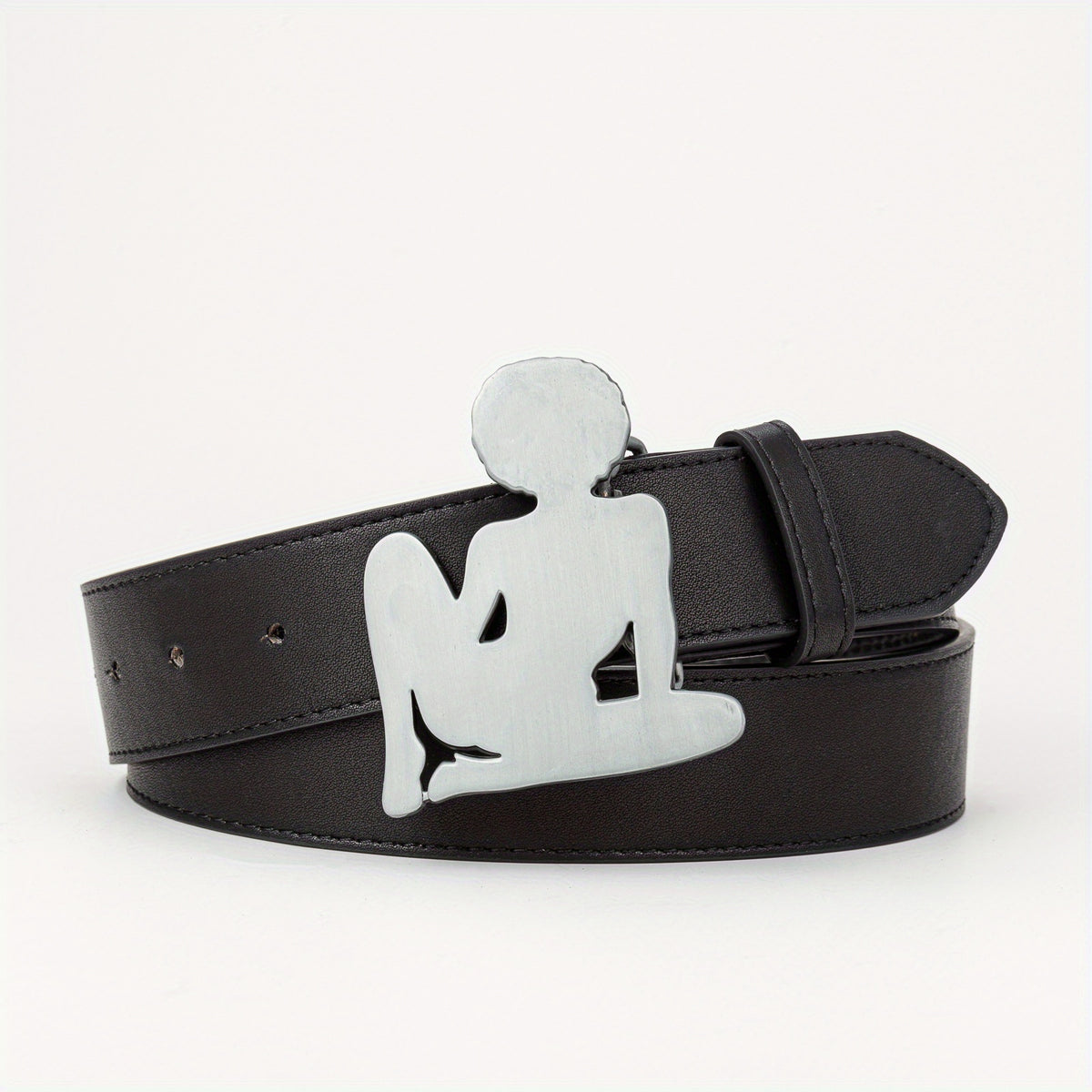  Punk Belt Stylish Character Buckle PU Belt