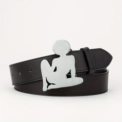  Punk Belt Stylish Character Buckle PU Belt