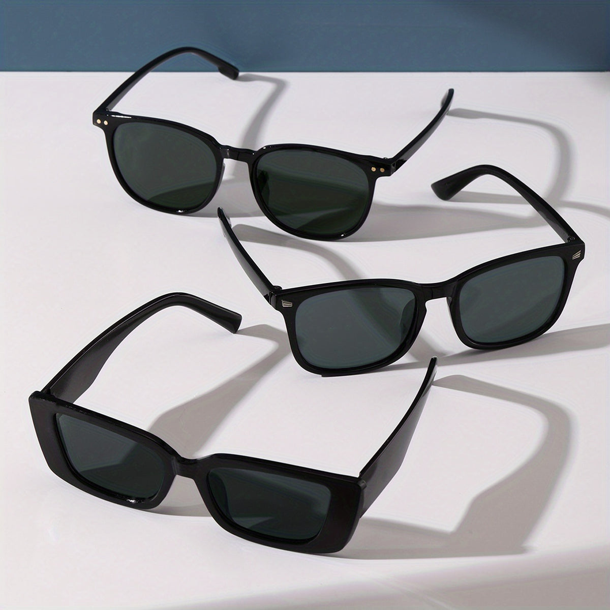 3pcs Men's Travel Casual Sunglasses Set