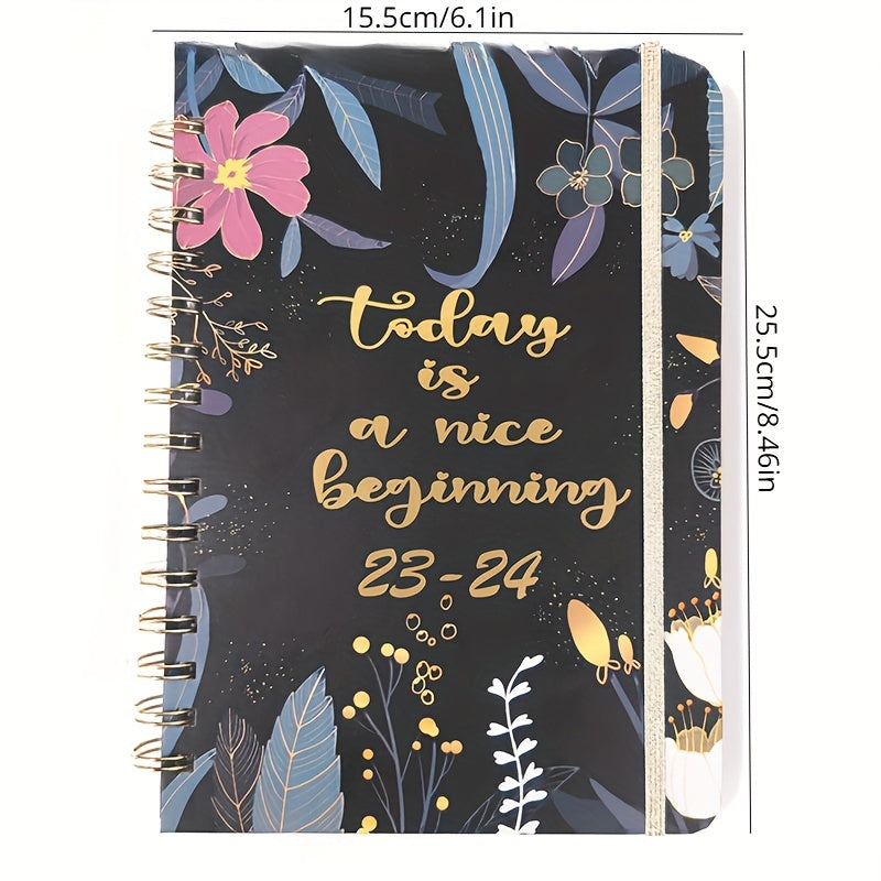 A5 Coil Notebook Weekly Planner English Book