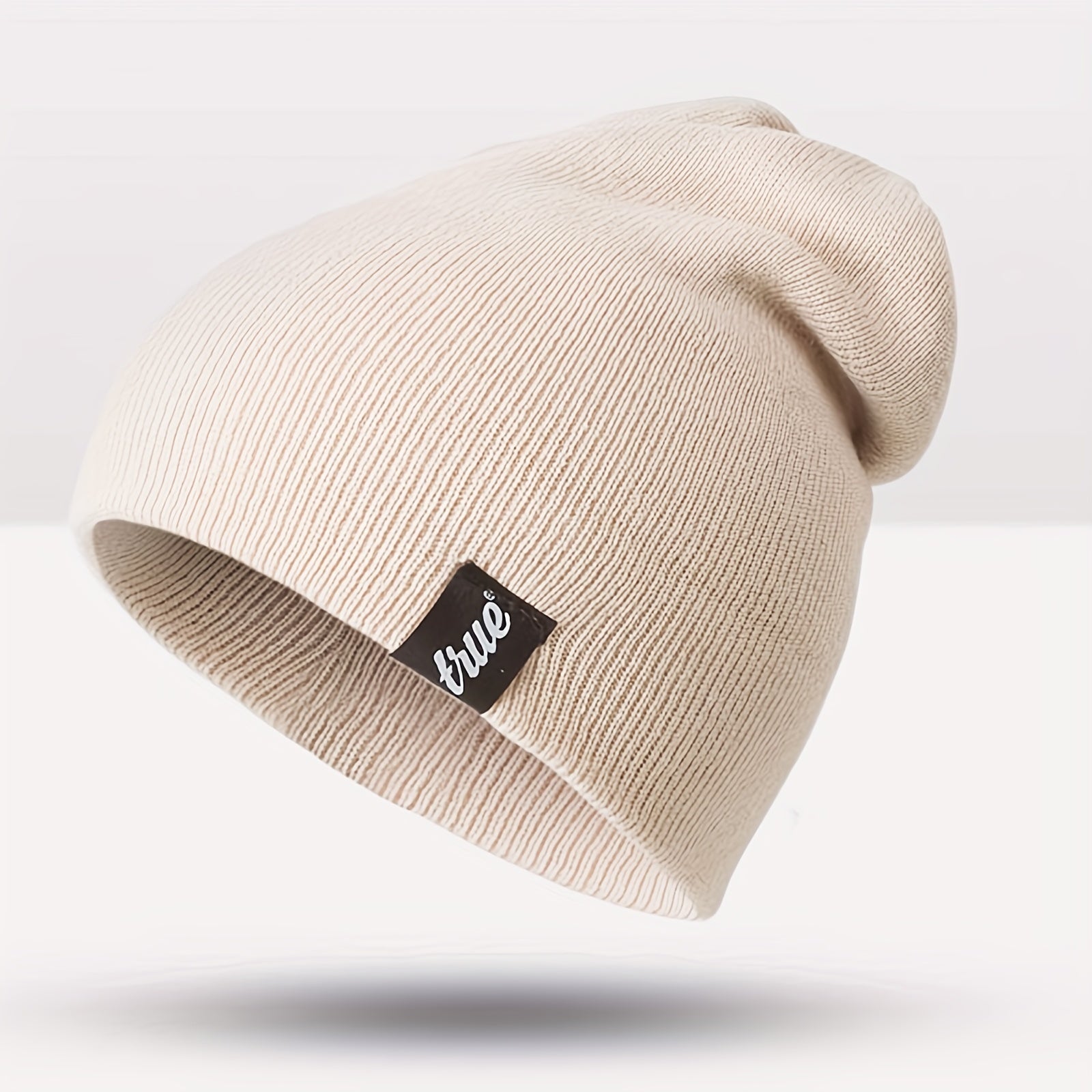 Warm Knitted Slouchy Beanie Solid Skull Cap Unisex Knit Hat