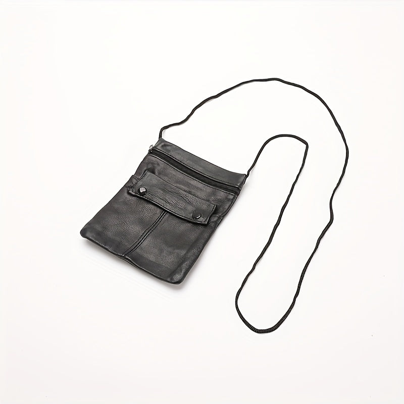 Leather Passport Holder Wallet Earphone Card Bag
