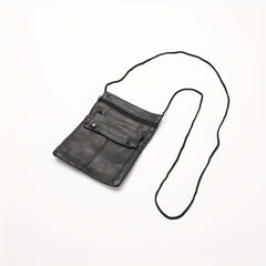 Leather Passport Holder Wallet Earphone Card Bag