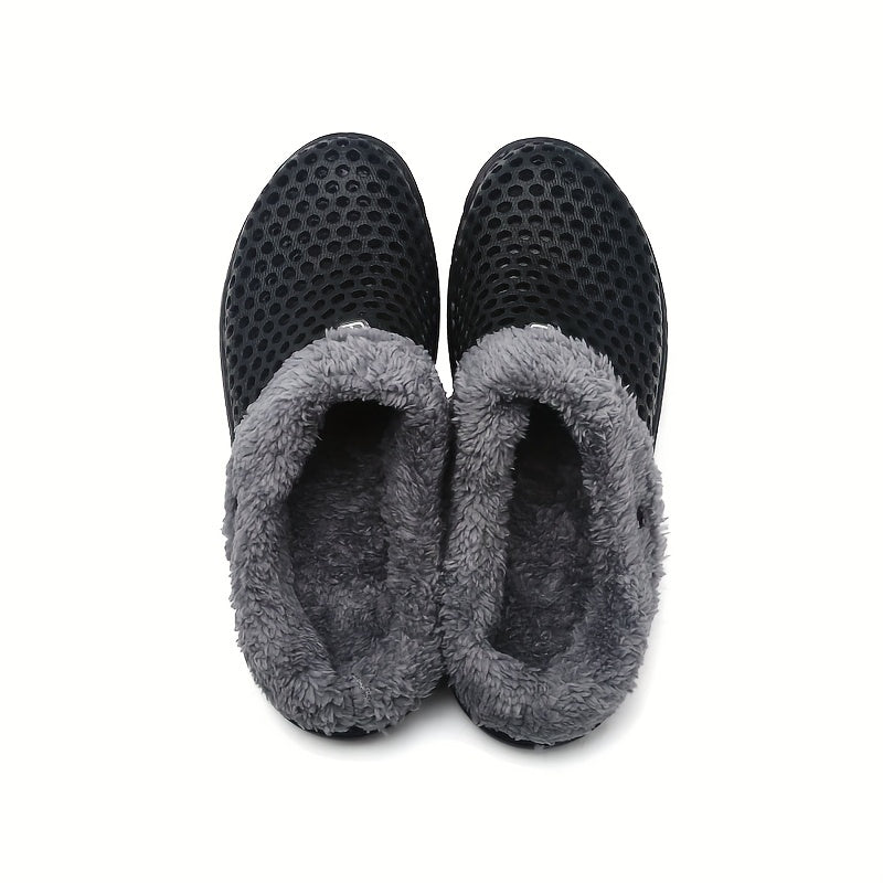 Women's Plush Lined Slip On Clogs Winter Indoor Shoes
