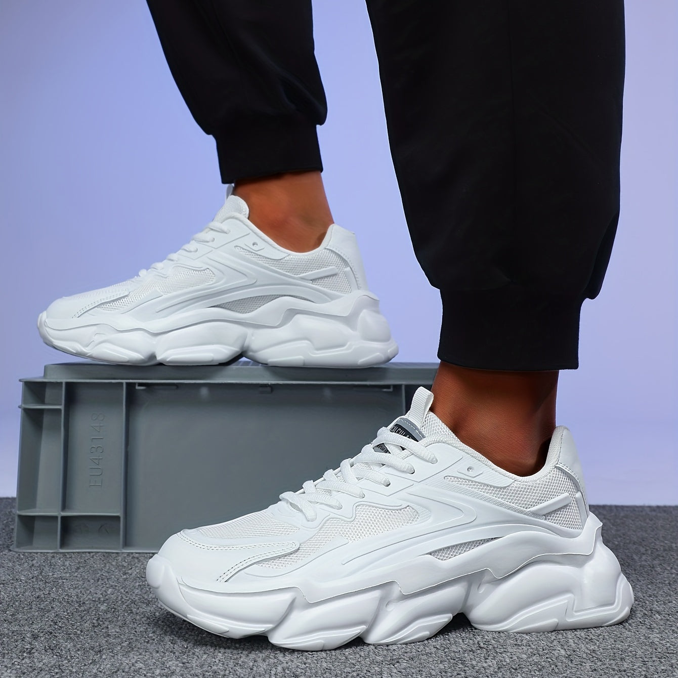 Men's Mesh Chunky Sneaker Wear-resistant Casual Shoes