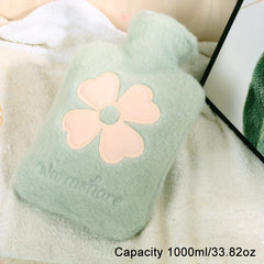 500ml 1000ml Hot Water Bag With Soft Cover Cartoon Hand Warmer