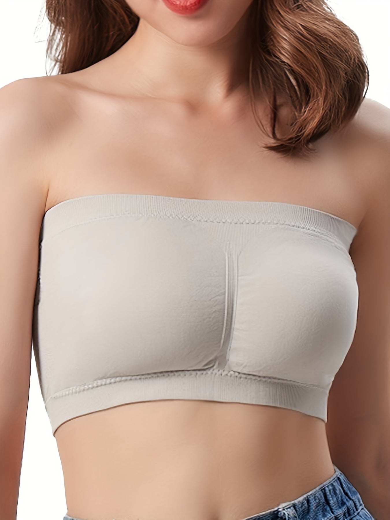 Women's Two Layers Anti-Slip Off The Shoulder Bra