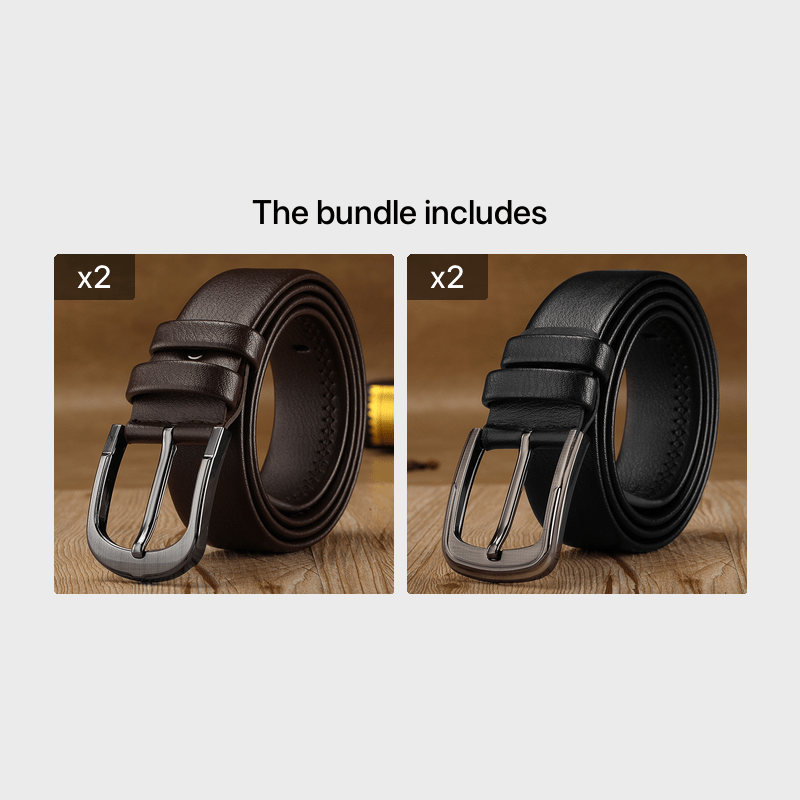 Men's Pin Buckle Work & Business Belt for Dad & Husband