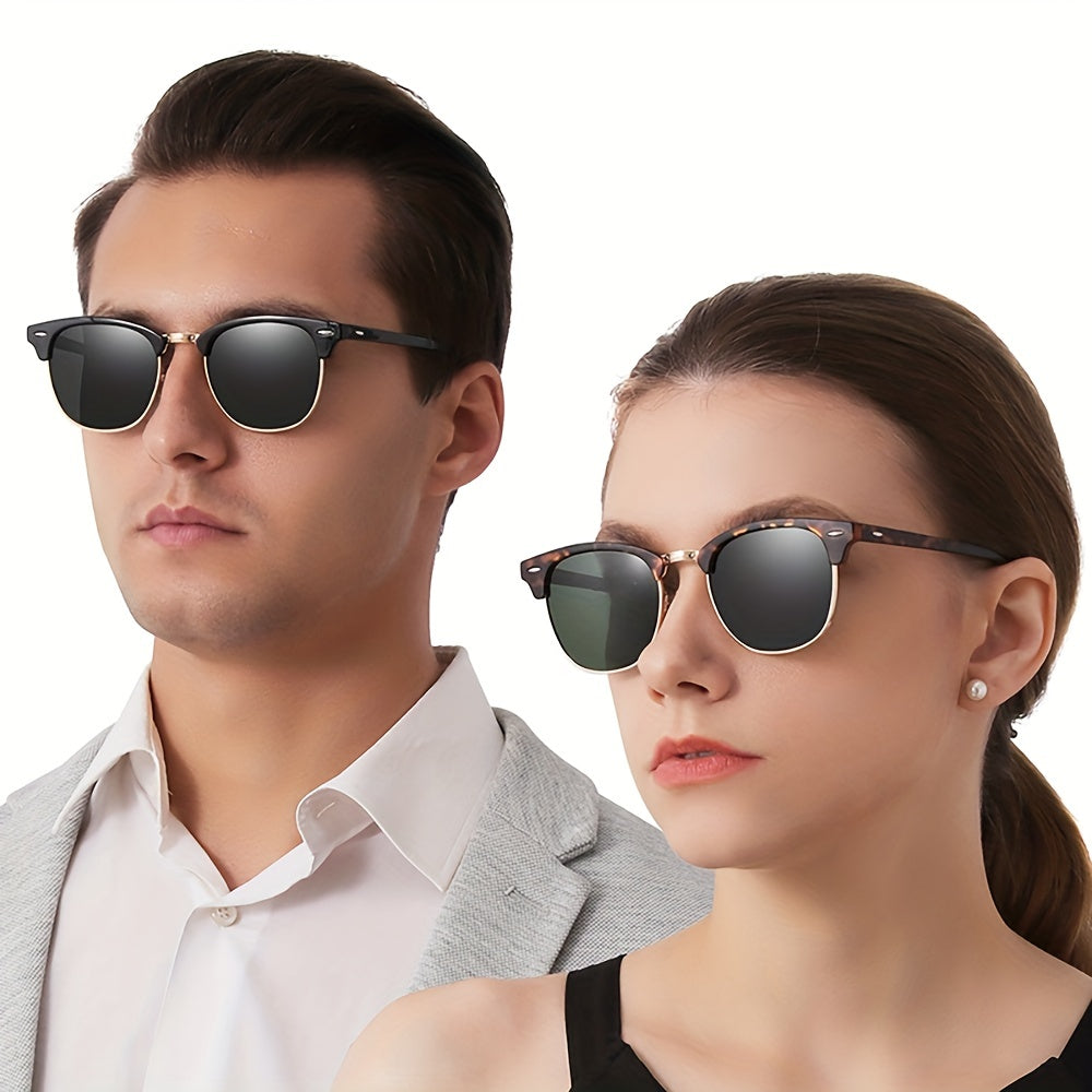 Square Driving Sunglasses Mirror Lens Camping Fishing Travel Sun Shades