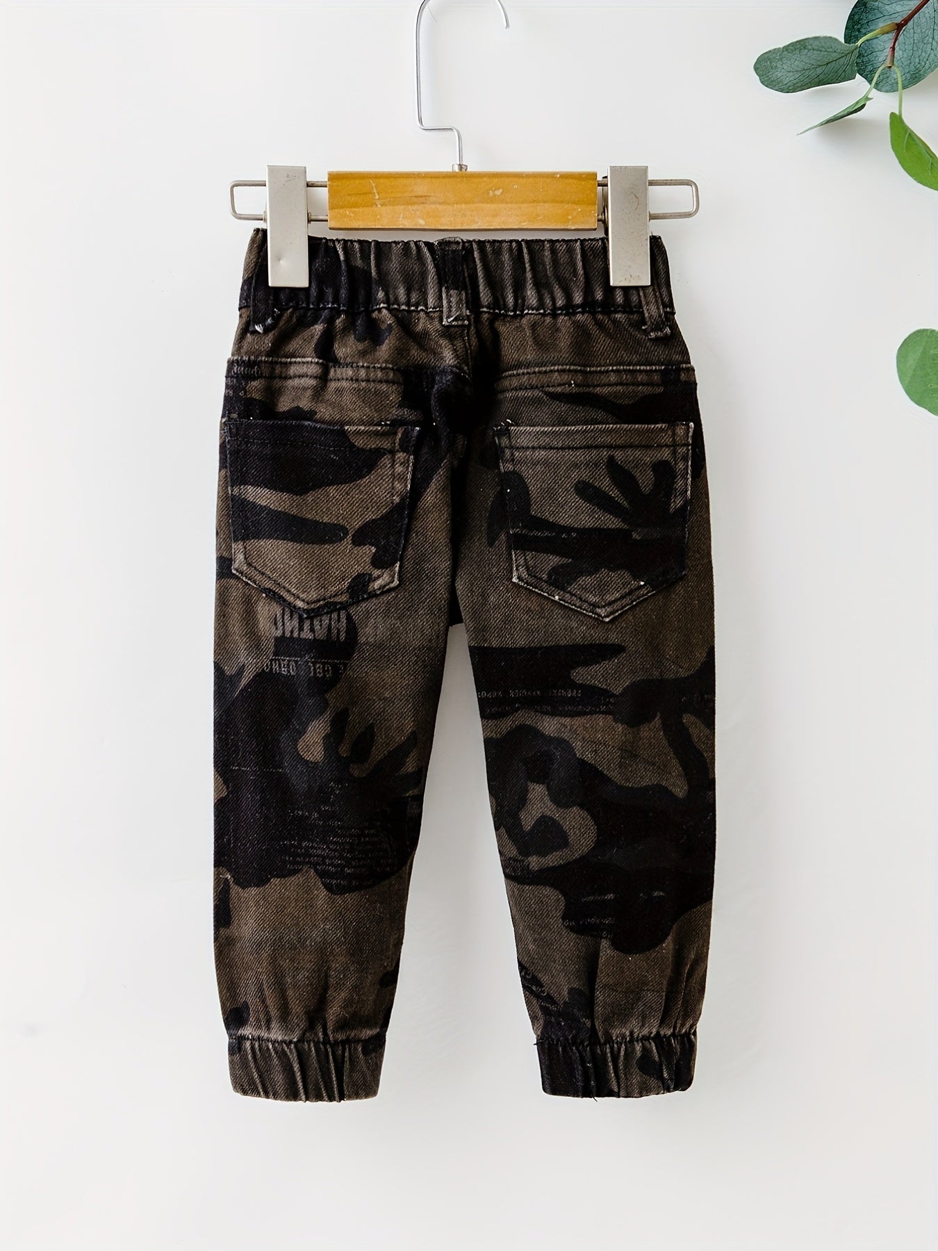 Baby Boy Camo Denim Pants with Pockets