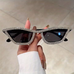 Rhinestone Cat Eye Sunglasses UV400
