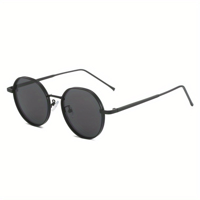 Round Metal Sunglasses Retro Anti Glare UV400