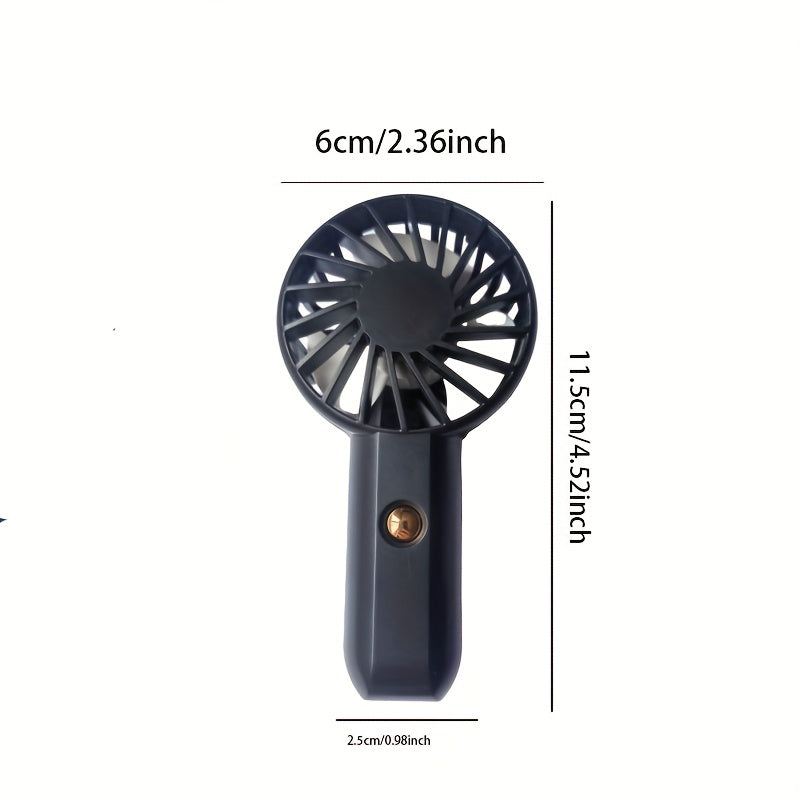 Portable Handheld Fan Mini Pocket Handheld Fan Small Powered USB Rechargeable