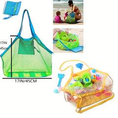 Kids Beach Toy Mesh Bag Seashell Tote for Shells & Toys