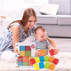 Kids Building Blocks Toy with Numbers, Recognition Learning Bricks