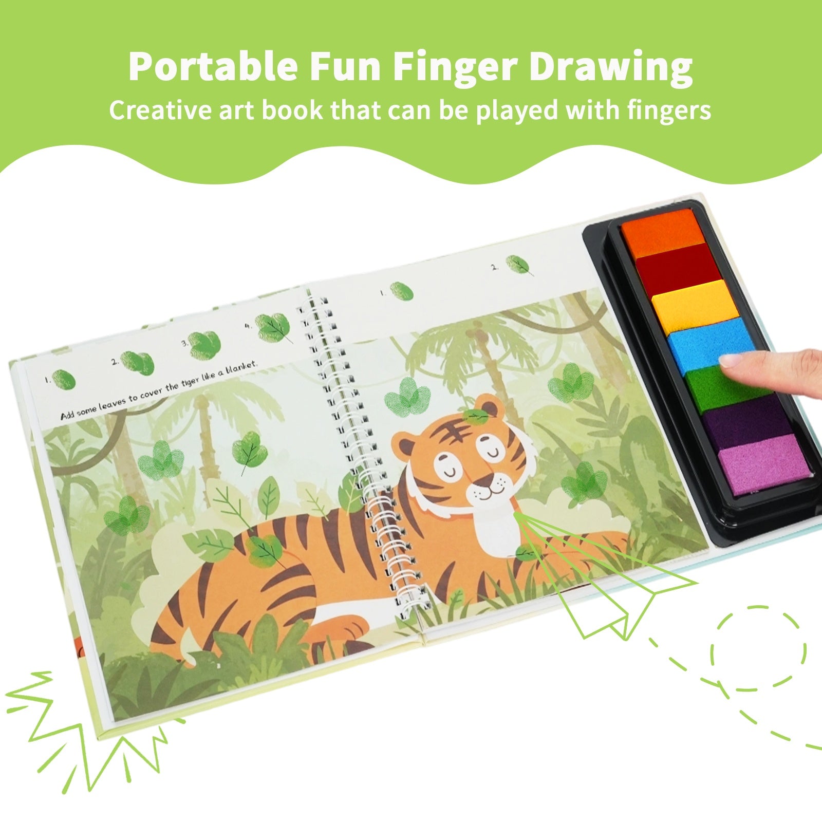 Colorful Finger Painting Book for Kids