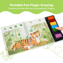 Colorful Finger Painting Book for Kids