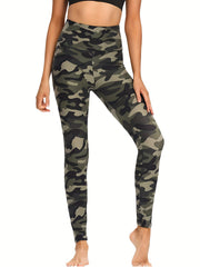 Camouflage High Waist Leggings Yoga Running Fitness Pants