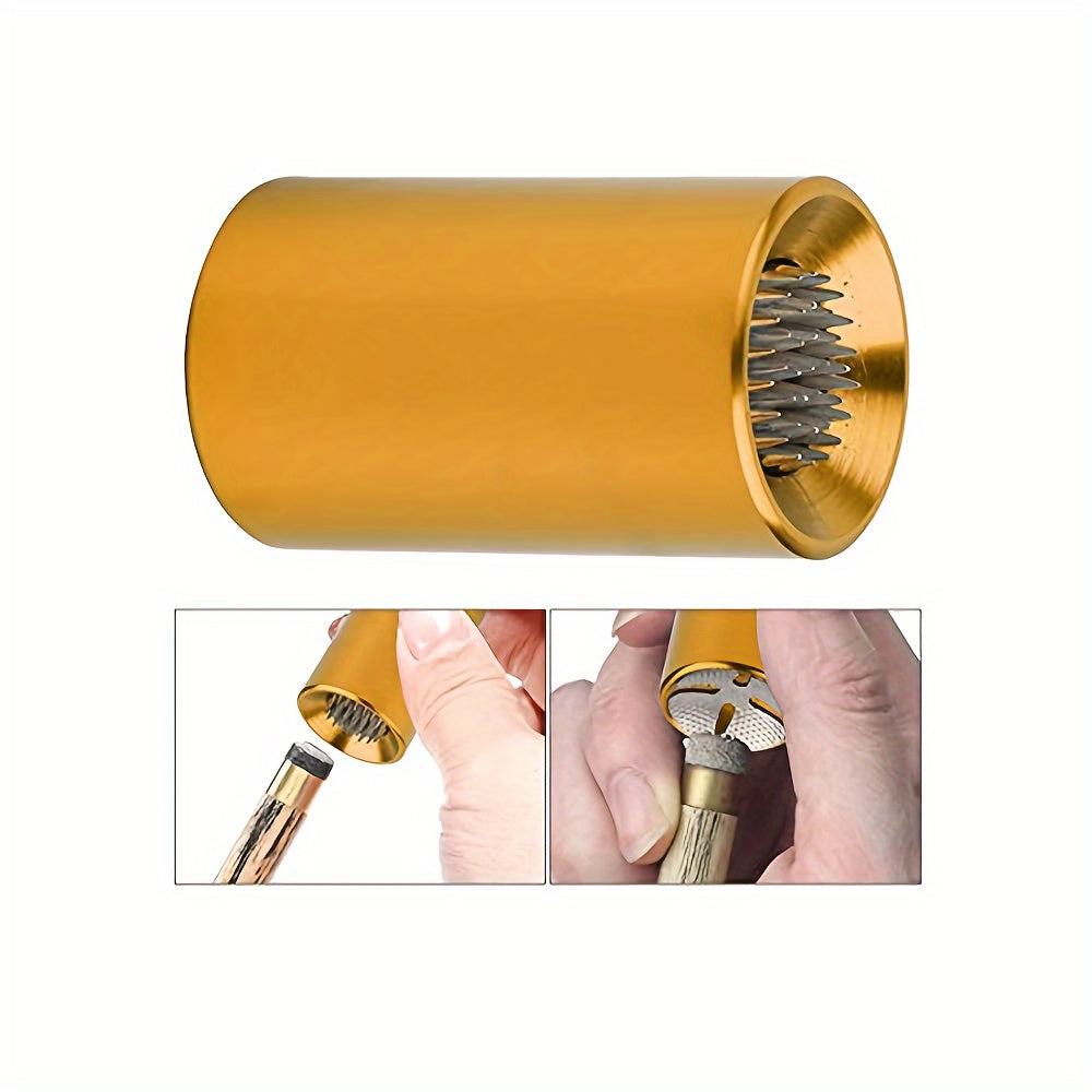 2-In-1 Pool Cue Tip Tool Billiard Shaper Aerator Leather Head Curved