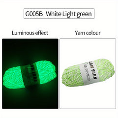 1 Skein Mixed Glow In The Dark Yarn for DIY Knitting and Crocheting