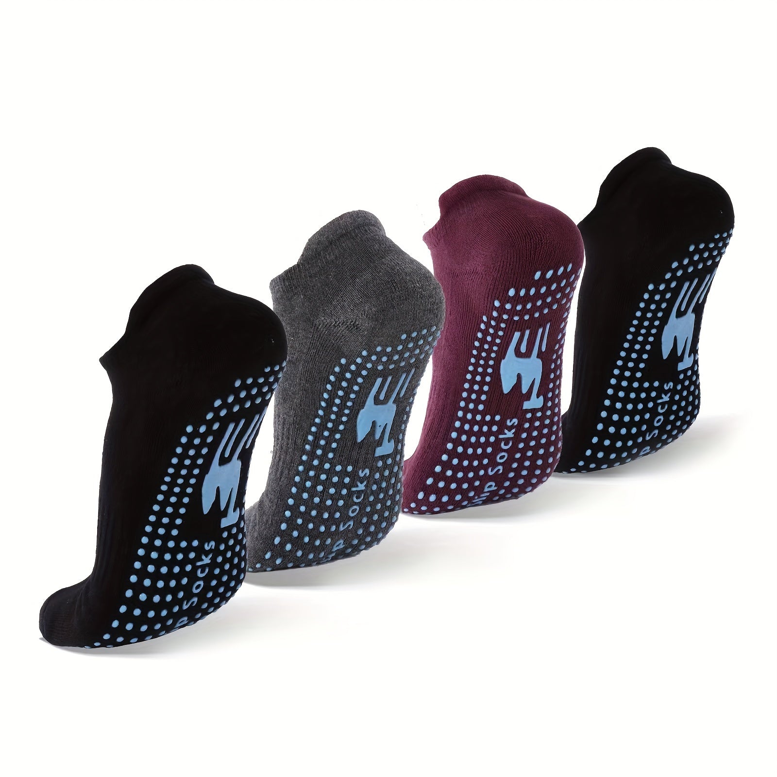 Non-slip Yoga Socks Grip Pilates Barre Ballet Low Cut Elastic Athletic Gripper