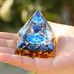 Amethyst Natural Crystals Orgone Pyramid Healing Reiki Chakra Energy Meditation