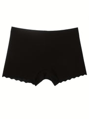 4pcs Seamless Boyshort Panties Soft & Comfortable Women's Lingerie