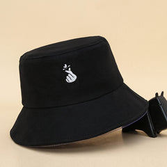 Solid Bucket Hat Casual Beach Sun Hat Fisherman Cap Lightweight Cotton