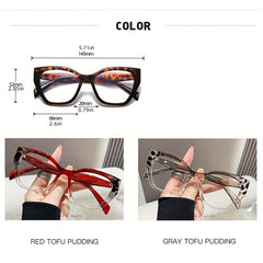Jelly Tortoiseshell Cat Eye Anti-Eyestrain Glasses