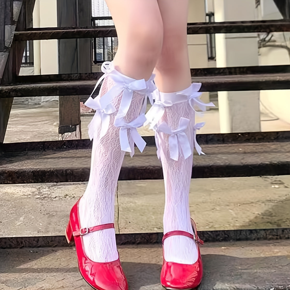 Sweet Lace Calf Socks Lolita Knee High Stockings