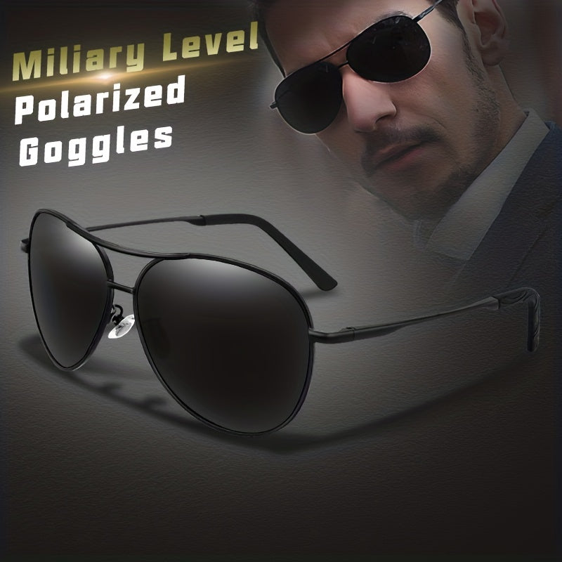 Men's Polarized Aviator Sunglasses Metal Frame