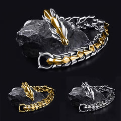 Vintage Mens Dragon Bracelet Hip Hop Punk Bracelet