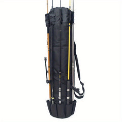 Waterproof Fishing Rod Bag & Holder Portable Canvas Case For Travel