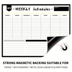 1pc Magnetic Whiteboard Dry Erase Board Home Office Kitchen Fridge Calendar