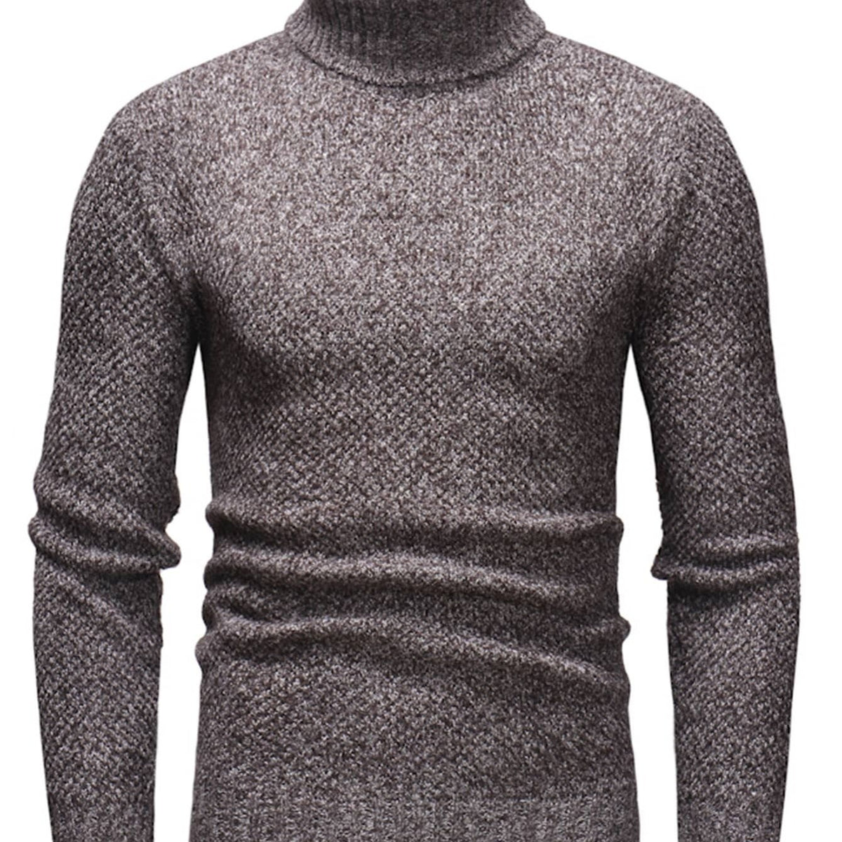 Men's Slim Fit Turtleneck Sweater for Fall & Winter