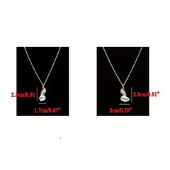 Friends Cloud Necklace Pendant Rainbow Splicing Couple Good Girlfriends