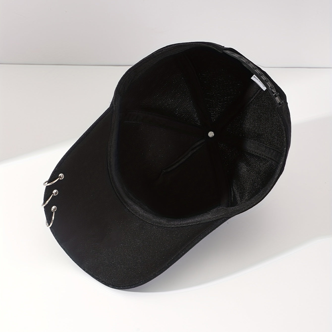 Men's Metal Chain Sun Hat Baseball Cap