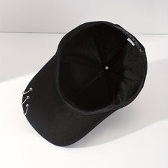 Men's Metal Chain Sun Hat Baseball Cap